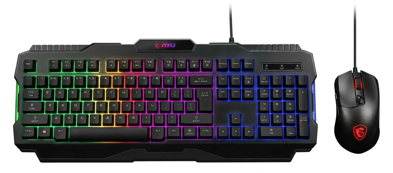 TECLADO + MOUSE MSI FORGE GK100 COMBO USB S11-04US20L